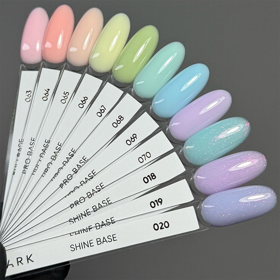 DARK PRO base Shine 20 purple with pink shimmer 15 ml - Фото №3