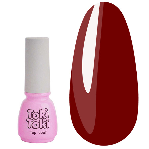 Top Toki-Toki Plexi Top Kein Wischen № 01 dunkelrot 5 ml - Фото №1