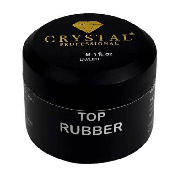 Nagellack Crystal Top Rubber No Wipe (UV-Filter) 30 ml