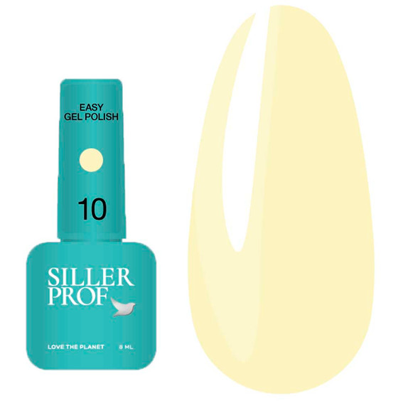 Siller EASY gel polish No. 010 One-ster gel polish single-phase soft yellow 8 ml (NF-00020720) - Фото №1