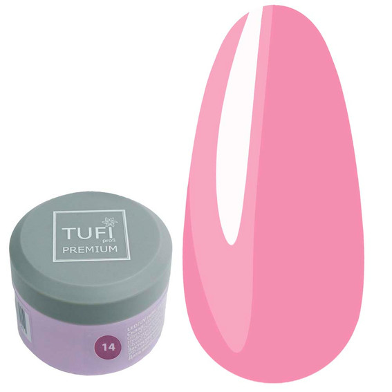TUFI Profi Aufbaugel UV/LED 14 Blush 15 ml (0324502) - Фото №1