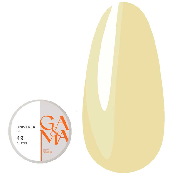 Гель для наращивания GA&MA Universal №049 Butter 15 мл (7703350) - Фото №1