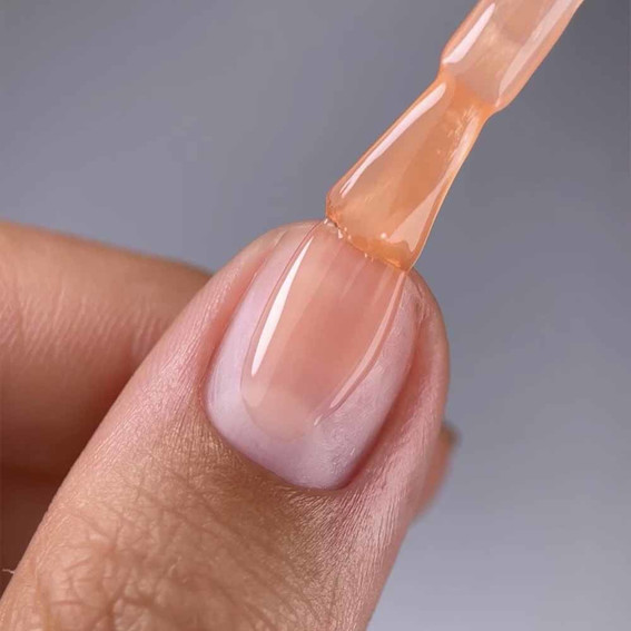 Base NAILSOFTHEDAY Cover NEW Formula №44 translucent peach 10 ml - Фото №3