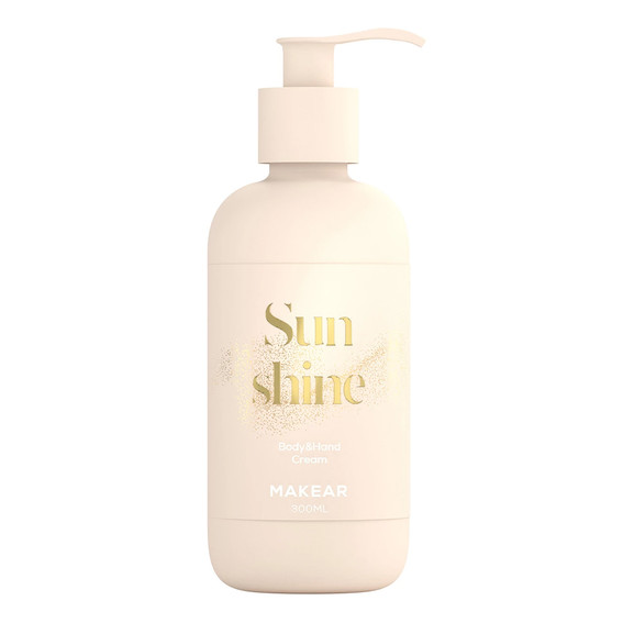 Лосьон для рук и тела MAKEAR Sunshine с золотой слюдой 300 мл - Фото №1