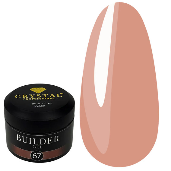 Crystal Builder Gel #67 Dunkelbeige 30ml - Фото №1