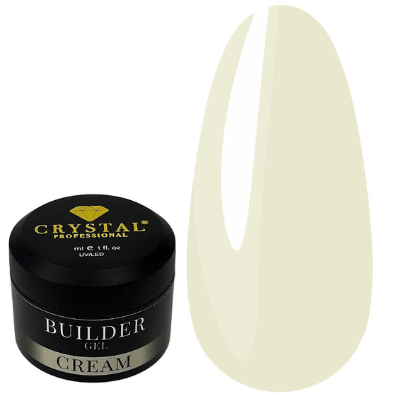 Gel zur Verlängerung Crystal Builder Gel CREAM 30 ml - Фото №1