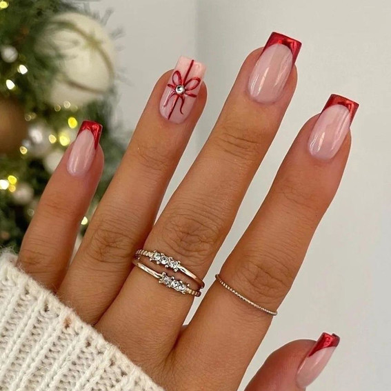 Weihnachtsnägel French