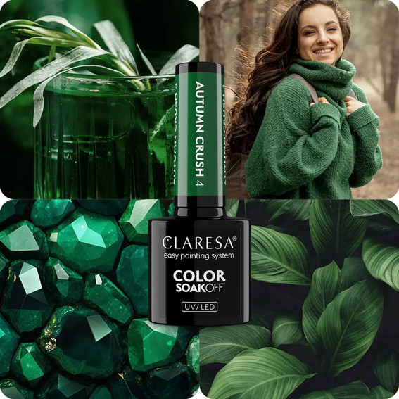 Гель-лак Claresa AUTUMN CRUSH 4 зеленый 5 г - Фото №2