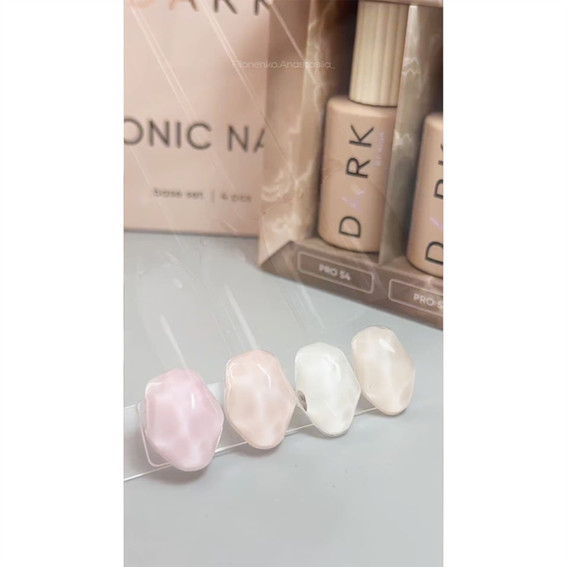 База DARK PRO base 55 полупрозрачный бежево-розовый 30 мл - Фото №3