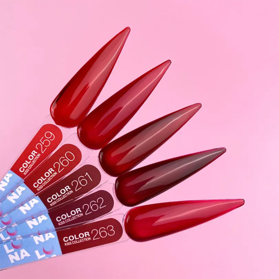Gel polish LUNA Color Kiss 260 dark red stained glass 13 ml (047-4486-1256) - Фото №4