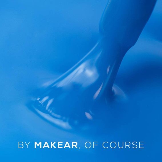 Baza hybrydowa MakeAR Juicy Rubber Base Lagoon Blue 8ml SALE - Фото №2