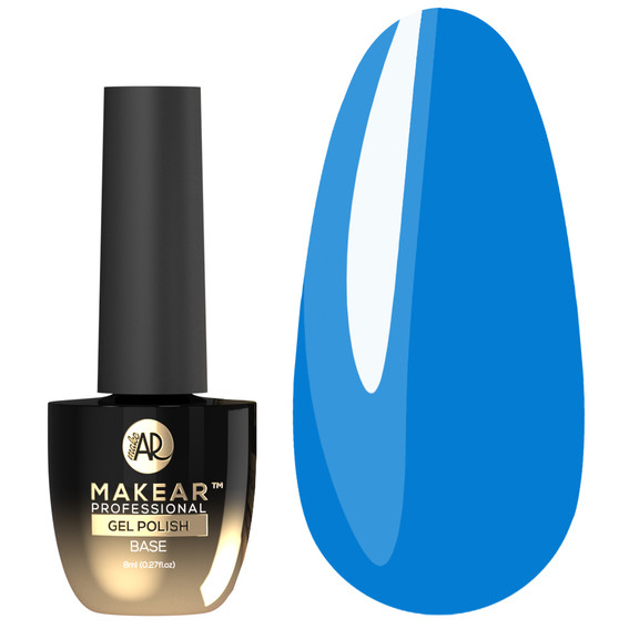 Baza hybrydowa MakeAR Juicy Rubber Base Lagoon Blue 8ml SALE - Фото №1