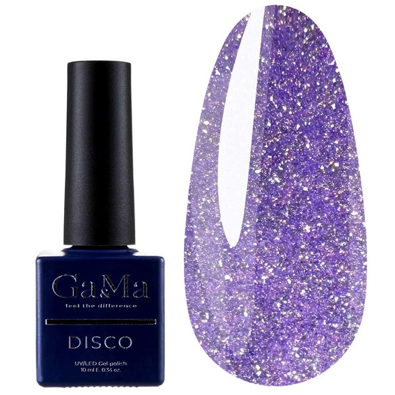 Gel-Nagellack GA&MA Shine 005 reflektierendes Lila, 10 ml (8520366) - Фото №1