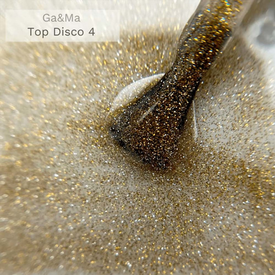 Nagellack-Überlackc GA&MA Disco SHINE 004 Gold  15 ml (7702646) - Фото №2