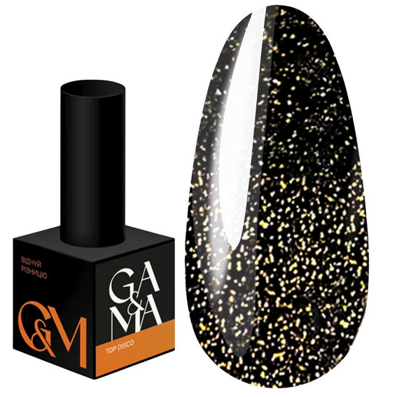 Nagellack-Überlackc GA&MA Disco SHINE 004 Gold  15 ml (7702646) - Фото №1