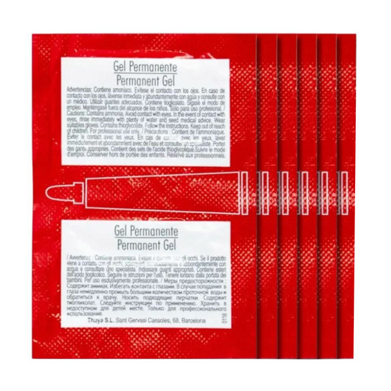 Permanent Augenbrauen- und Wimpernlaminierungsgel Thuya Step 1  6 Beutel à 12 x 1 ml - Фото №1