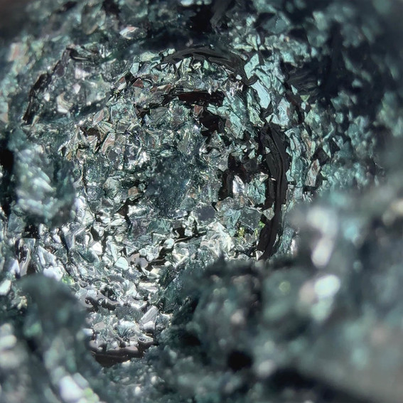 Втирка для ногтей Slowianka Grey Flakes 0,5 г - Фото №3