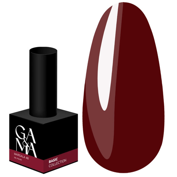 Gel-Nagellack GA&MA Basic Kollektion 048 Marsala 10 ml (7700248) - Фото №1