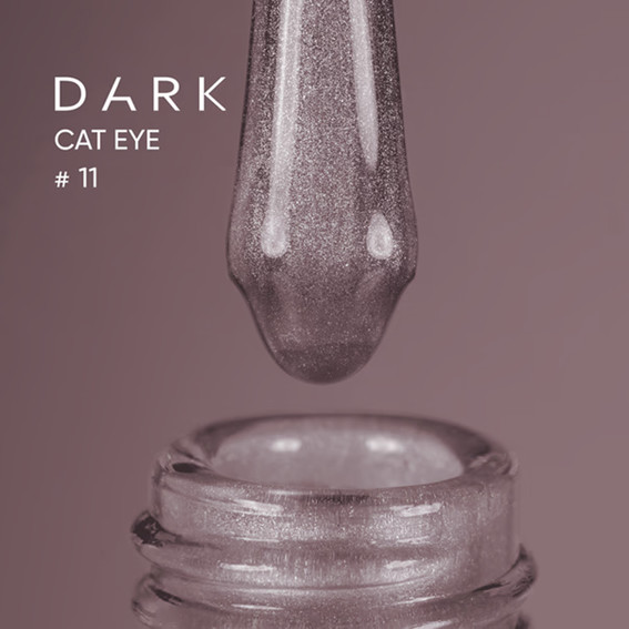 Nagellack-Gel DARK Cat Eye 11 Flieder 10 ml - Фото №2