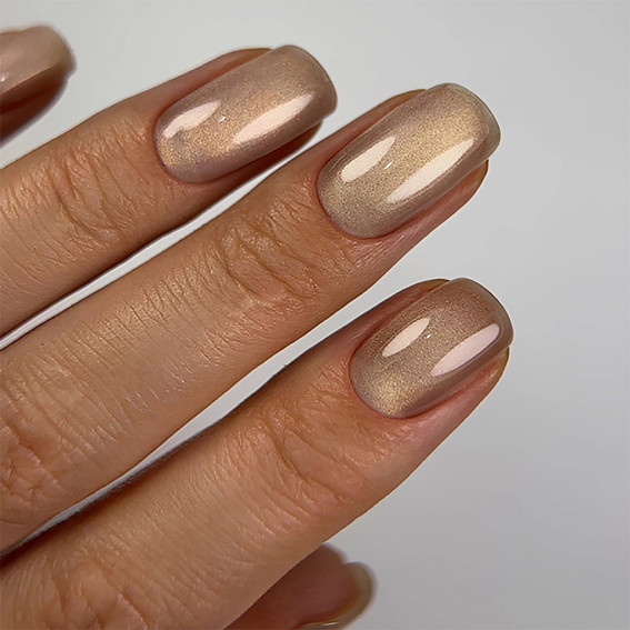 Gel polish DARK Cat Eye 12 gold 6 ml - Фото №2