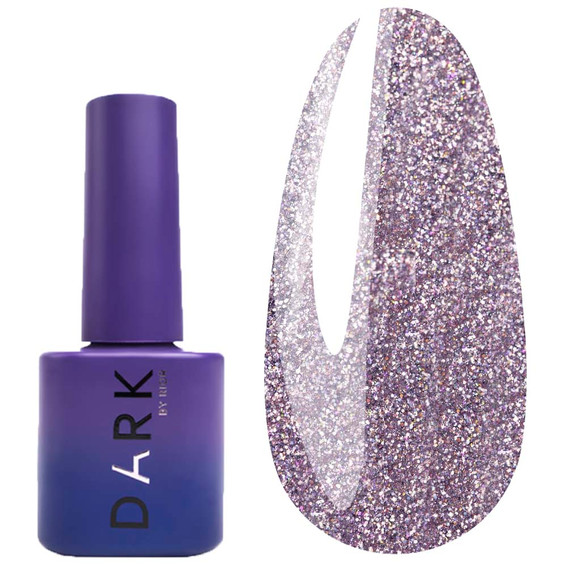 Nagellack DARK Flash 16 Silber-Lila 10 ml - Фото №1