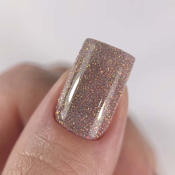 Gel-Nagellack DARK Flash 19 Beige-Rosa 10 ml - Фото №2