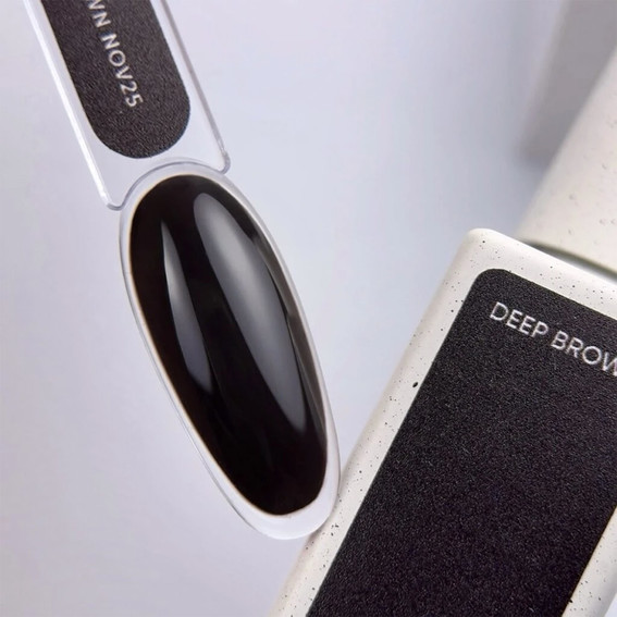 Gel polish NAILSOFTHEDAY Color of the month November 2025 Deep Brown 10 ml - Фото №5