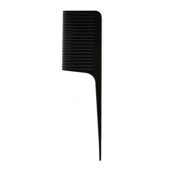 Hairdressing comb for highlighting ombre and baleyage wide black - Фото №1