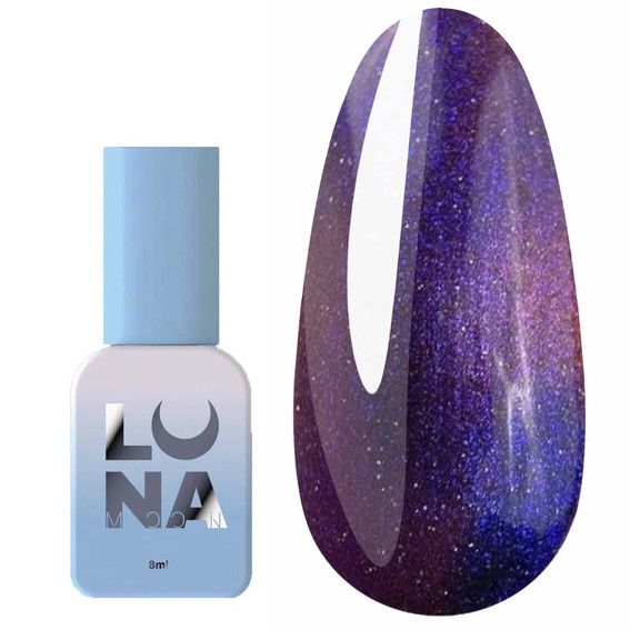 Гель-лак LUNA Color Cat Eye 250 синий, фиолетовый 8 мл (047-3919-1238) - Фото №1