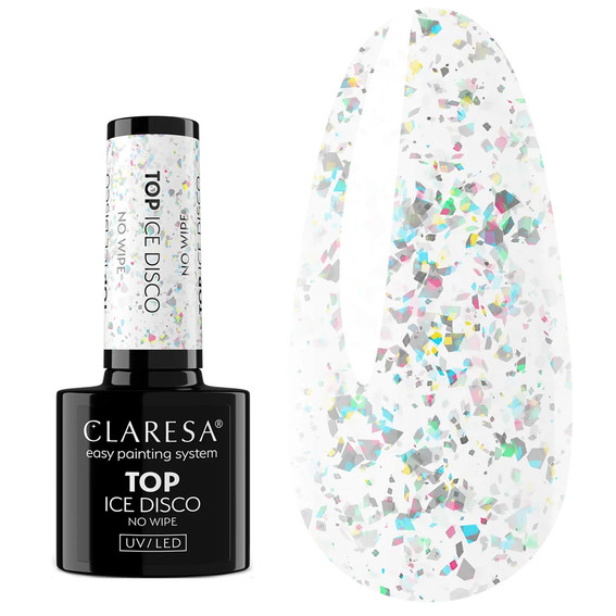 Top Claresa  No Wipe Ice Disco Nagellack-Überlack 5 g - Фото №1