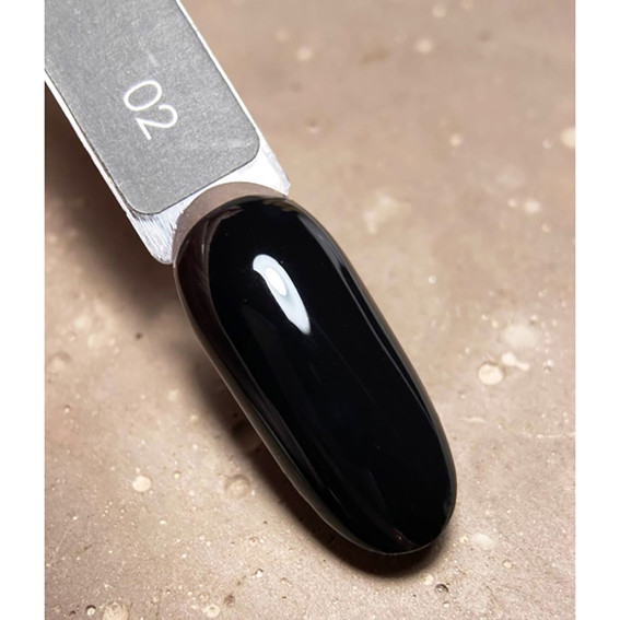 Gel-Nagellack DARK 002 Schwarzer 6 ml - Фото №3