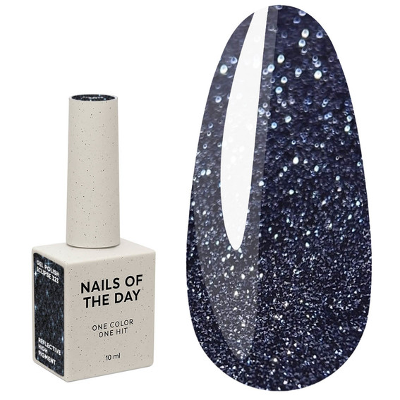 Gel-Nagellack NAILSOFTHEDAY Gel Polish 323 Eclipse Dunkelblau, Lichtreflektierend 10 ml - Фото №1