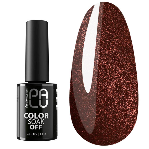 Gel polish PALU BUDAPEST BT1 burgundy cat eye 6 g - Фото №1