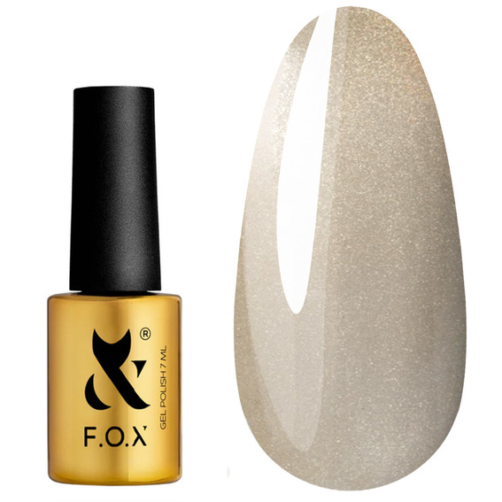 Gel polish F.O.X Cat Eye 001 milky beige 7 ml - Фото №1