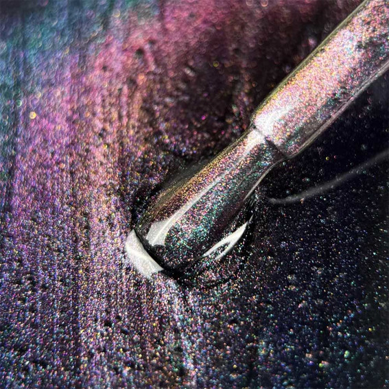 Гель-лак LUNA Color Cat Eye 265 зеленый, розовый 8 мл (047-5418-1565) - Фото №2