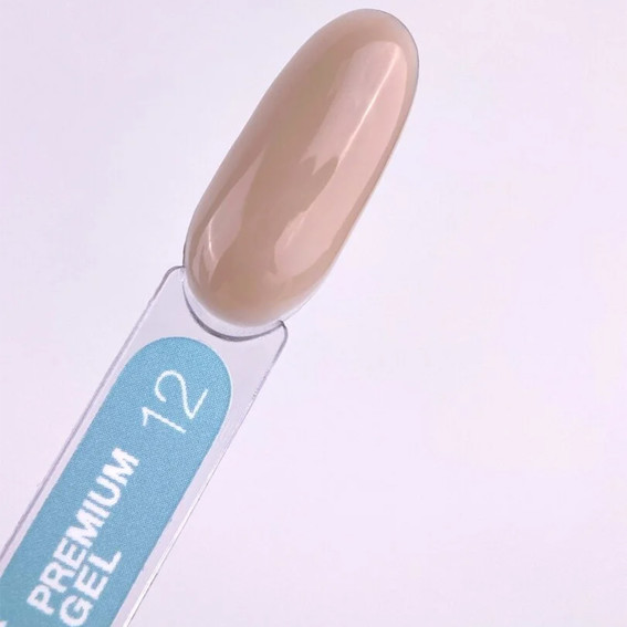 Gel for nail extension LUNA Premium 12 light beige 50 ml (323-2591-1300) - Фото №3
