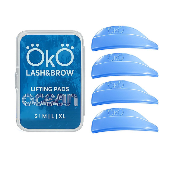 OKO Lash&Brow Ocean eyelash lamination rollers 4 pairs (S, M, L, XL) - Фото №1