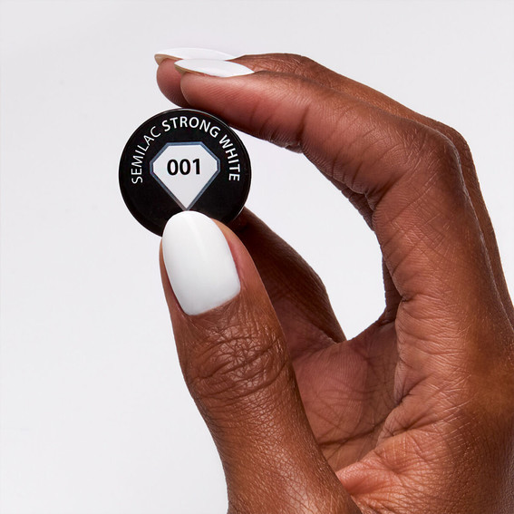 Гель-лак Semilac 001 Strong White 7 мл - Фото №2