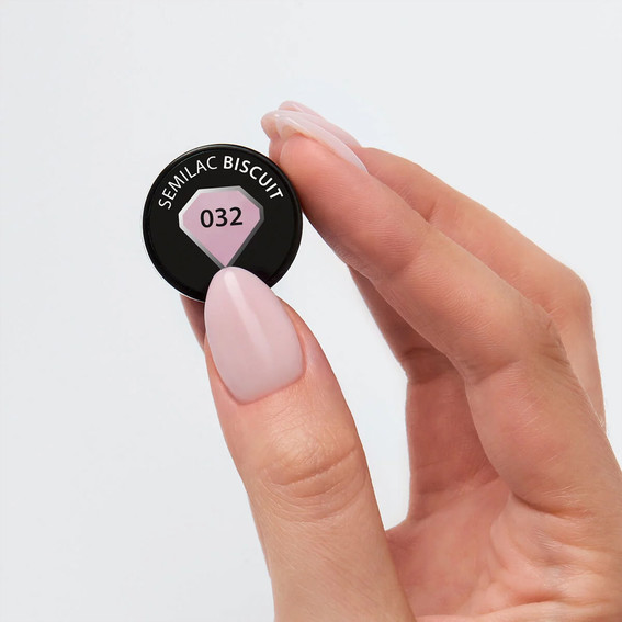 Gel-Nagellack Semilac Biscuit 032, 7ml - Фото №2