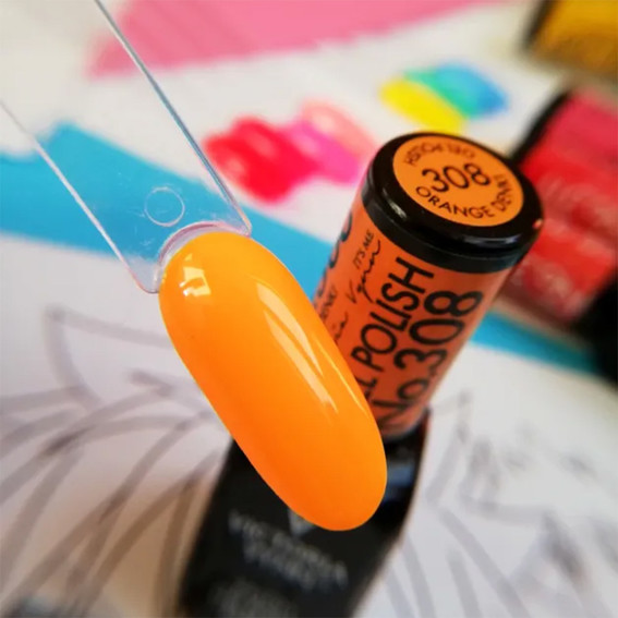 Gel polish VICTORIA VYNN 308 Orange Denki 8 ml - Фото №3