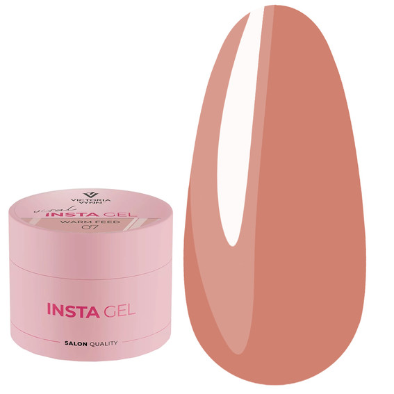 Самовыравнивающийся гель для наращивания INSTA GEL VICTORIA VYNN 07 Warm Feed 40 мл - Фото №1