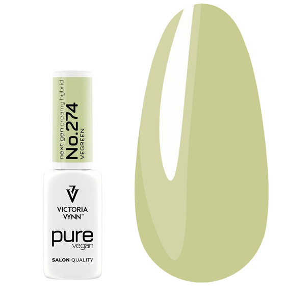 Gel-Nagellack PURE VEGAN CREAMY HYBRID VICTORIA VYNN 274 VEGreen 8 ml - Фото №1