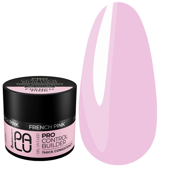 Gel for extensions PALU PRO CONTROL BUILDER GEL FRENCH PINK 45 g - Фото №1
