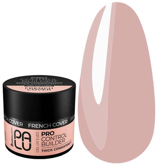 Gel for extensions PALU PRO CONTROL BUILDER GEL FRENCH COVER 45 g - Фото №1