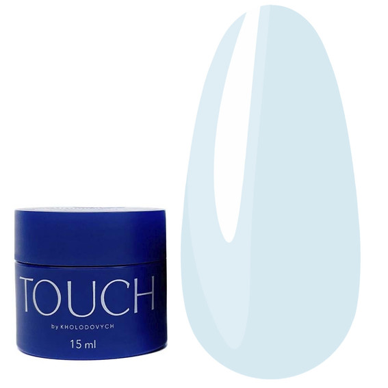 Гель для наращивания Touch Builder liquid 25 голубой 15 мл - Фото №1