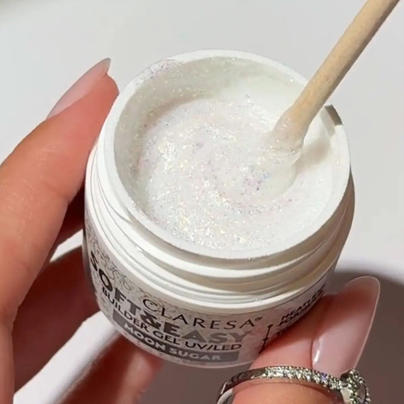 CLARESA SOFT&EASY MOON SUGAR Nagelverlängerungsgel 45 g - Фото №2