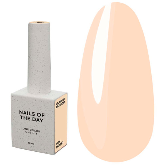 Gel-Nagellack NAILSOFTHEDAY 092 Nectar Pastel Peach 10 ml - Фото №1