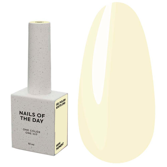 Gel-Nagellack NAILSOFTHEDAY 090 South Pastellgelb, 10 ml - Фото №1