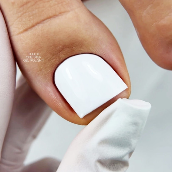 Gel-Nagellack Touch One Step 01 Weiß 9 ml - Фото №3