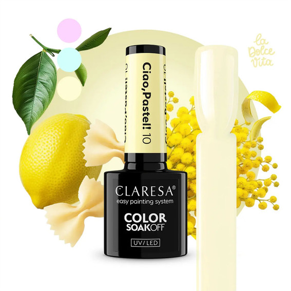 Gel polish Claresa Ciao,Pastel! 10 light yellow 5 ml - Фото №5